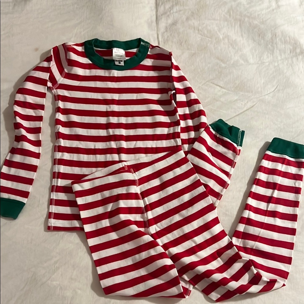 Red and White Striped Kids Pajamas